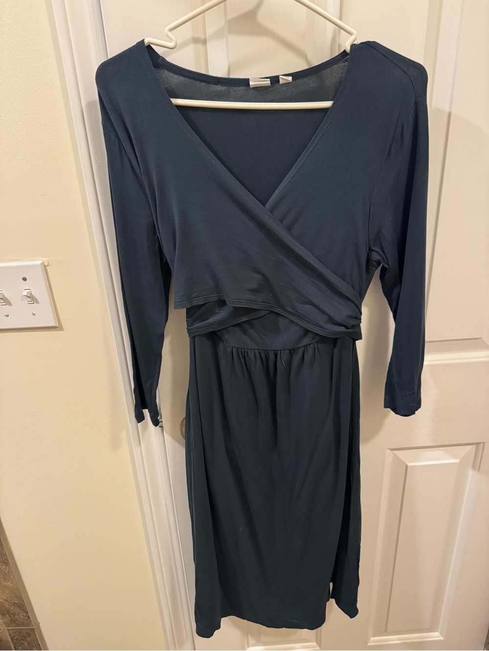 Women's Deep Teal Wrap-Front Dress